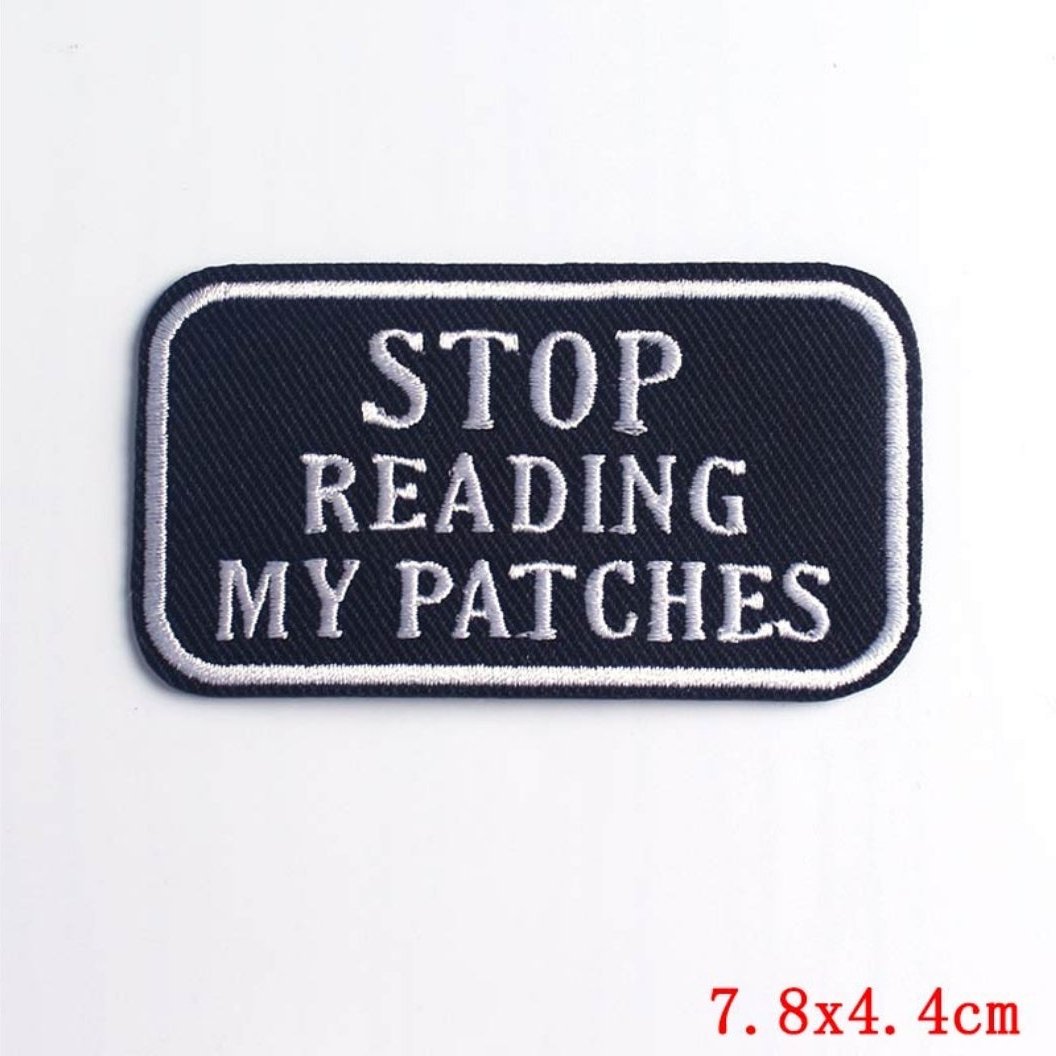 Funny 14 Embroidered Hook Velcro Patch