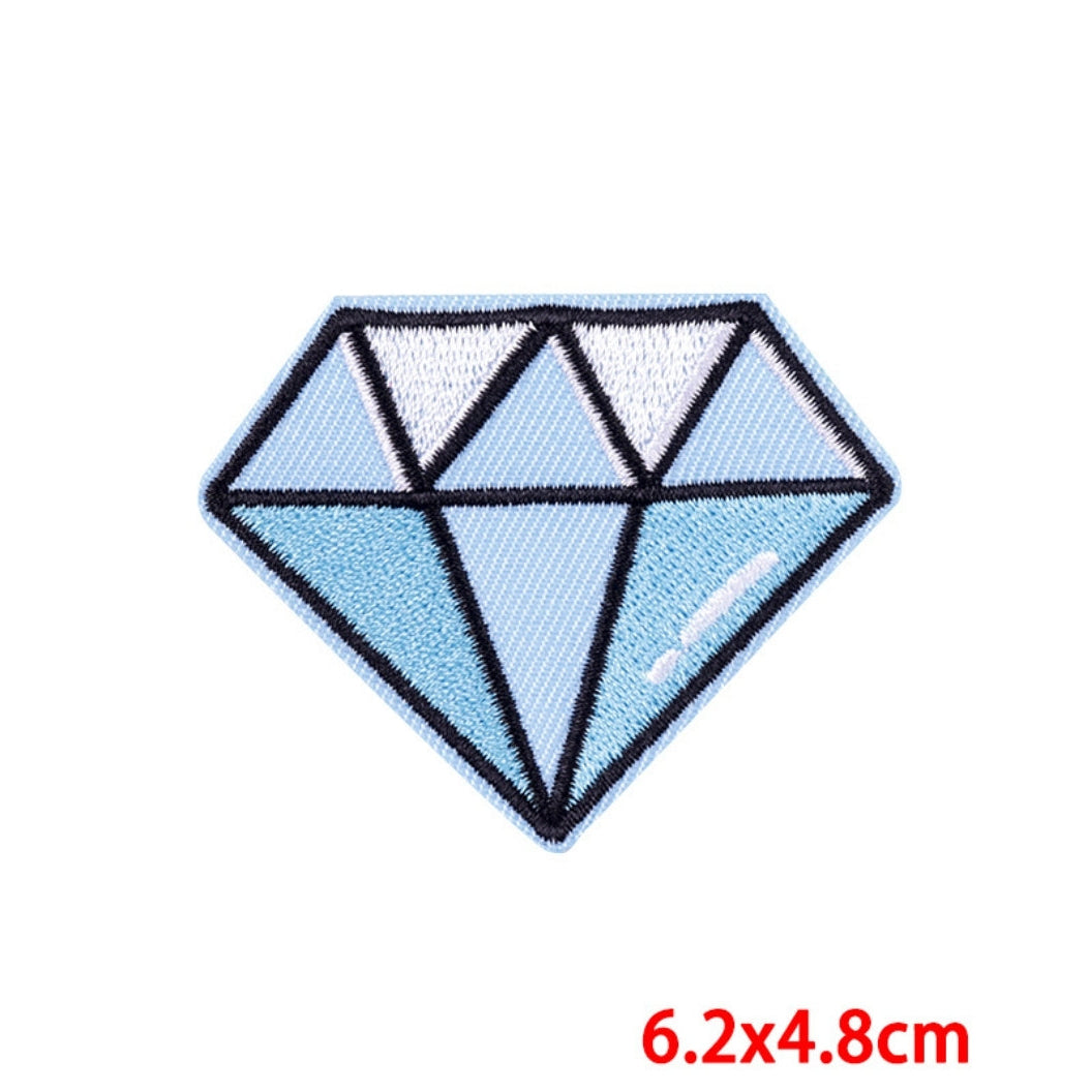 Diamond Embroidered Hook Velcro Patch