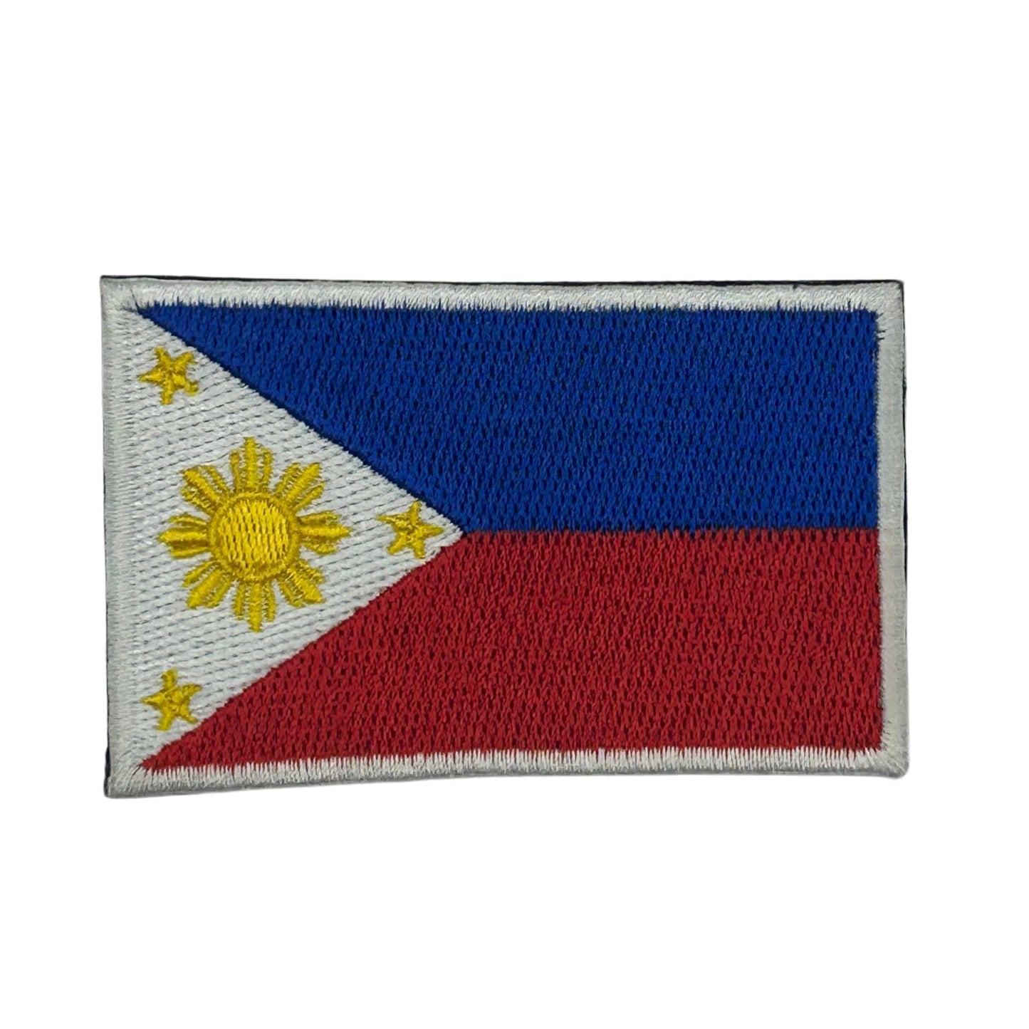 Philippines Flag Embroidered Hook Velcro Patch