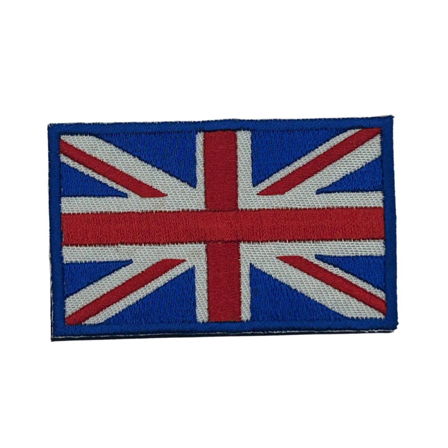UK British Flag Embroidered Hook Velcro Patch