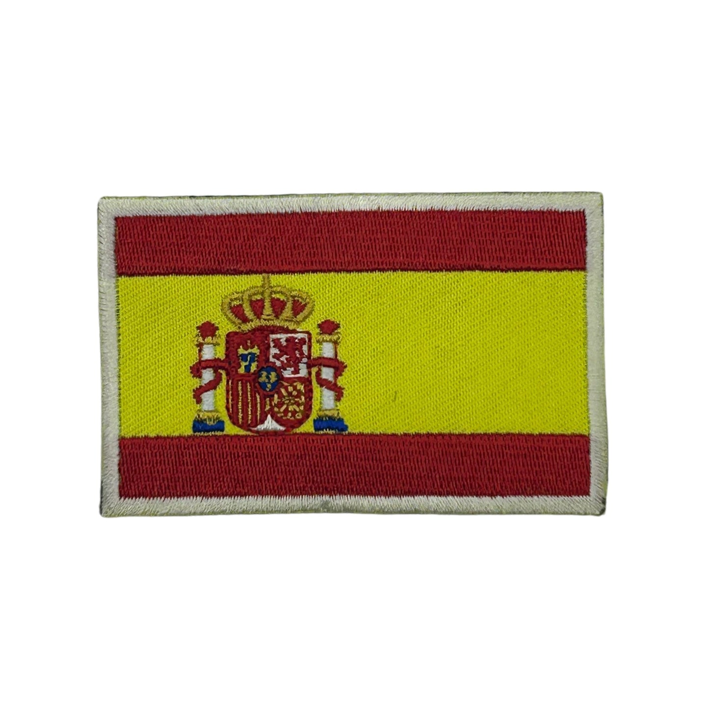 Spain Flag Embroidered Hook Velcro Patch