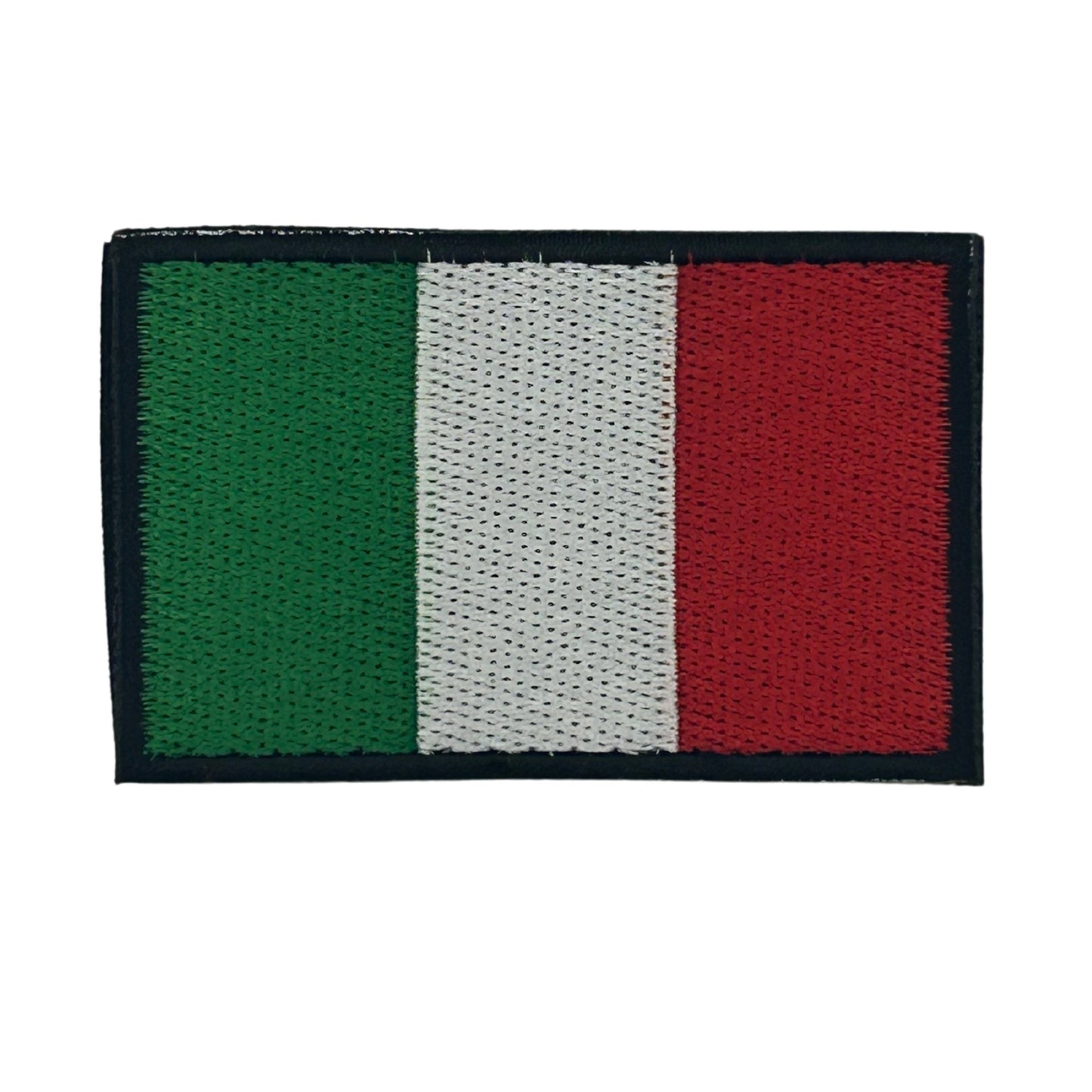 Italy Flag Embroidered Hook Velcro Patch