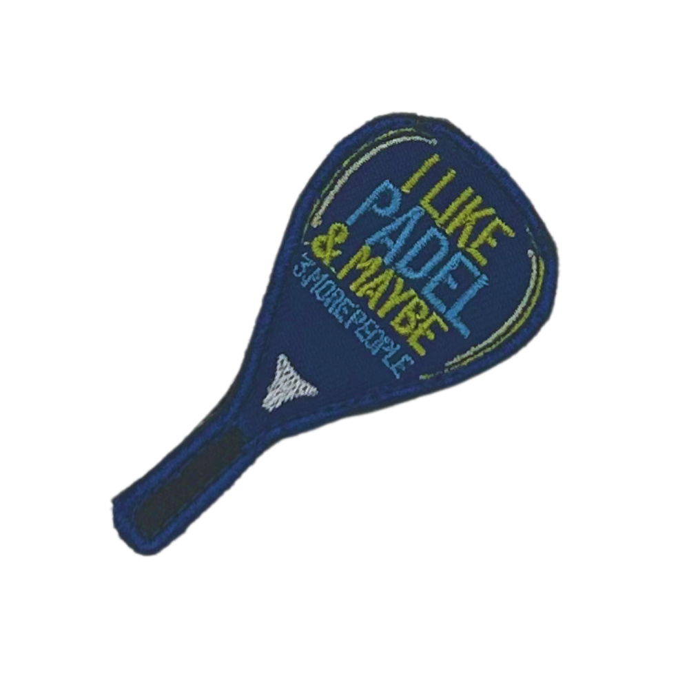 Padel Tennis - SPORTS Collection Embroidered Hook Velcro Patch