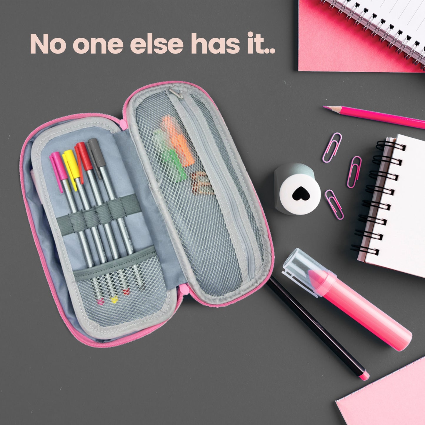 Pink Tacti-cool Pencil Case