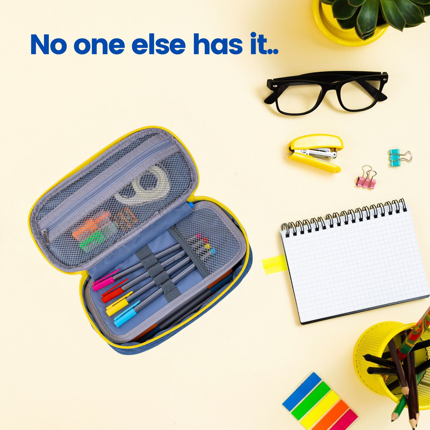 Blue Tacti-cool Pencil Case