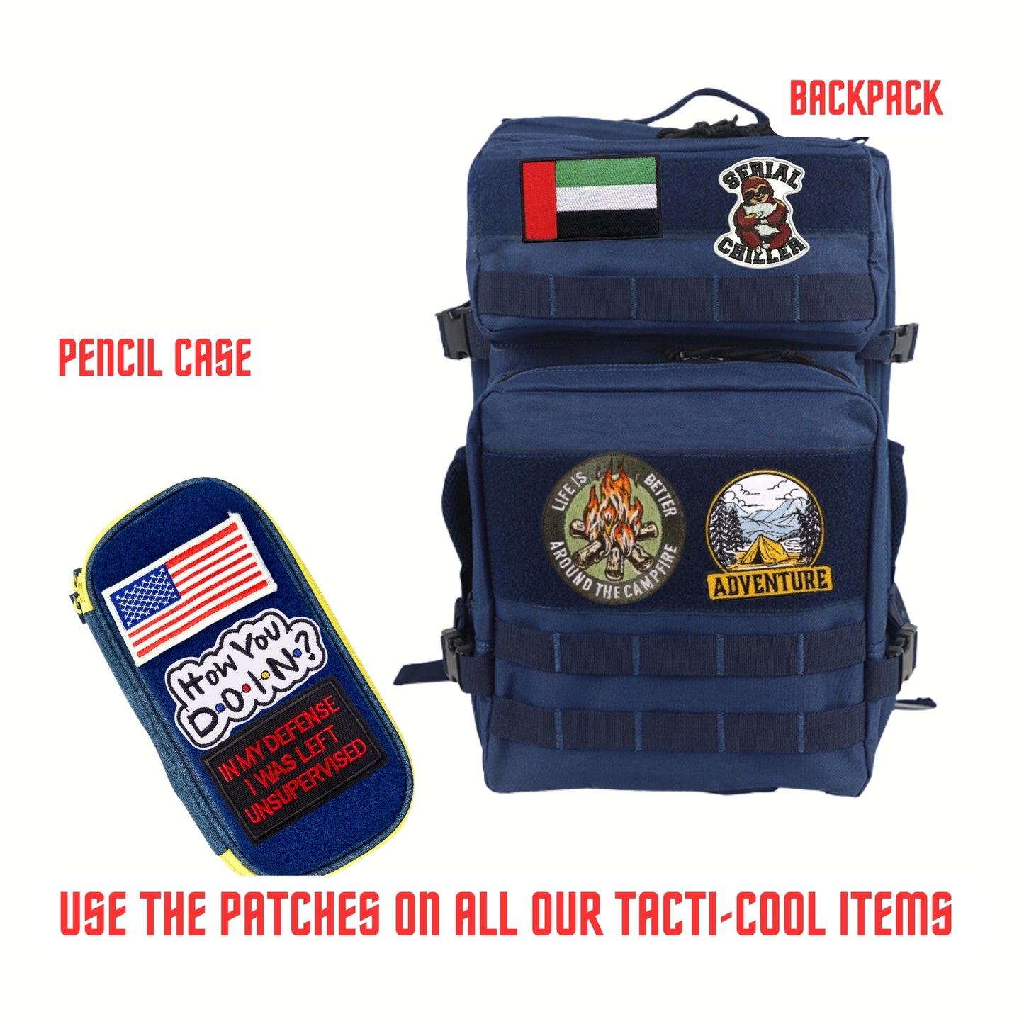 Funny Walking Disaster Embroidered Hook Velcro Patch