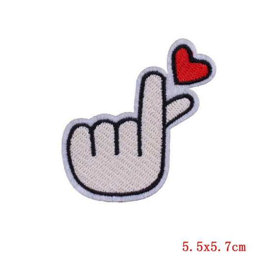 Love Embroidered Hook Velcro Patch
