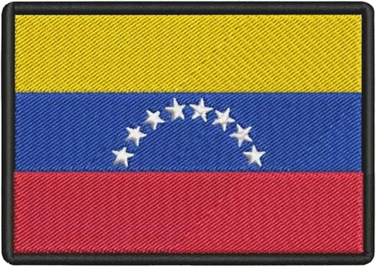 Venezuela Flag Rubber Hook Velcro Patch (Venezuela)
