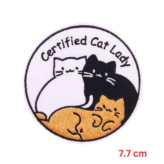 Cat 4 Embroidered Hook Velcro Patch