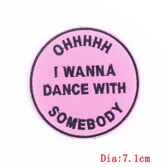 Dance Embroidered Hook Velcro Patch