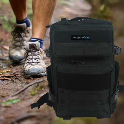 Black Tactical Backpack (45L)
