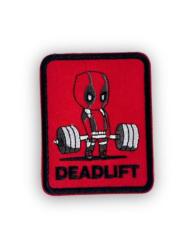 Deadpool -  DeadLift Embroidered Hook Velcro Patch