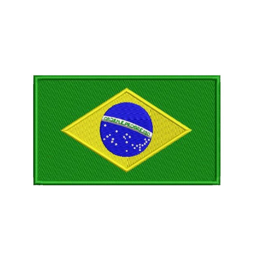 Brazil Flag Football Final World Cup 2026 Embroidered Hook Velcro Patch