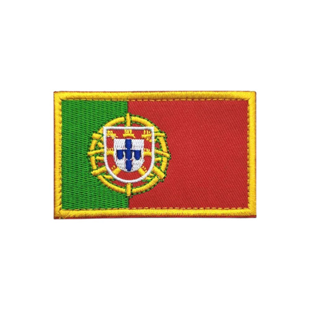 Portugal Flag Football Final World Cup 2026 Embroidered Hook Velcro Patch