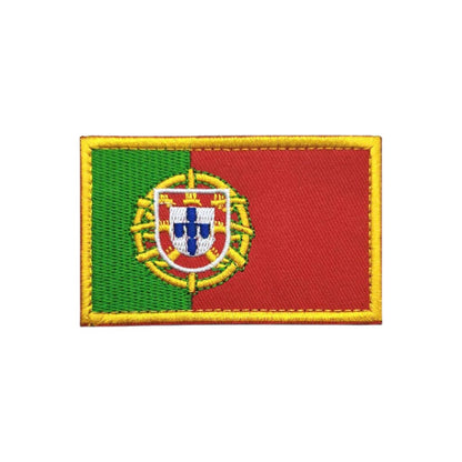 Portugal Flag Football Final World Cup 2026 Embroidered Hook Velcro Patch