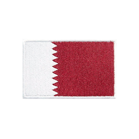 Qatar Flag Football Final World Cup 2026 Embroidered Hook Velcro Patch