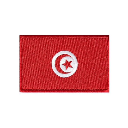 Tunisia Flag Football Final World Cup 2026 Embroidered Hook Velcro Patch
