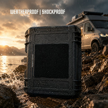 Project Nomad Starlink Mini Hard Case – Weatherproof Protective Case for Starlink V4 Satellite Dish, Modem & Accessories, RV Mount Kit Compatible, Velcro Patch Panel for Camping & Travel, Bag for Star link