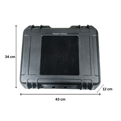 Project Nomad Starlink Mini Hard Case – Weatherproof Protective Case for Starlink V4 Satellite Dish, Modem & Accessories, RV Mount Kit Compatible, Velcro Patch Panel for Camping & Travel, Bag for Star link