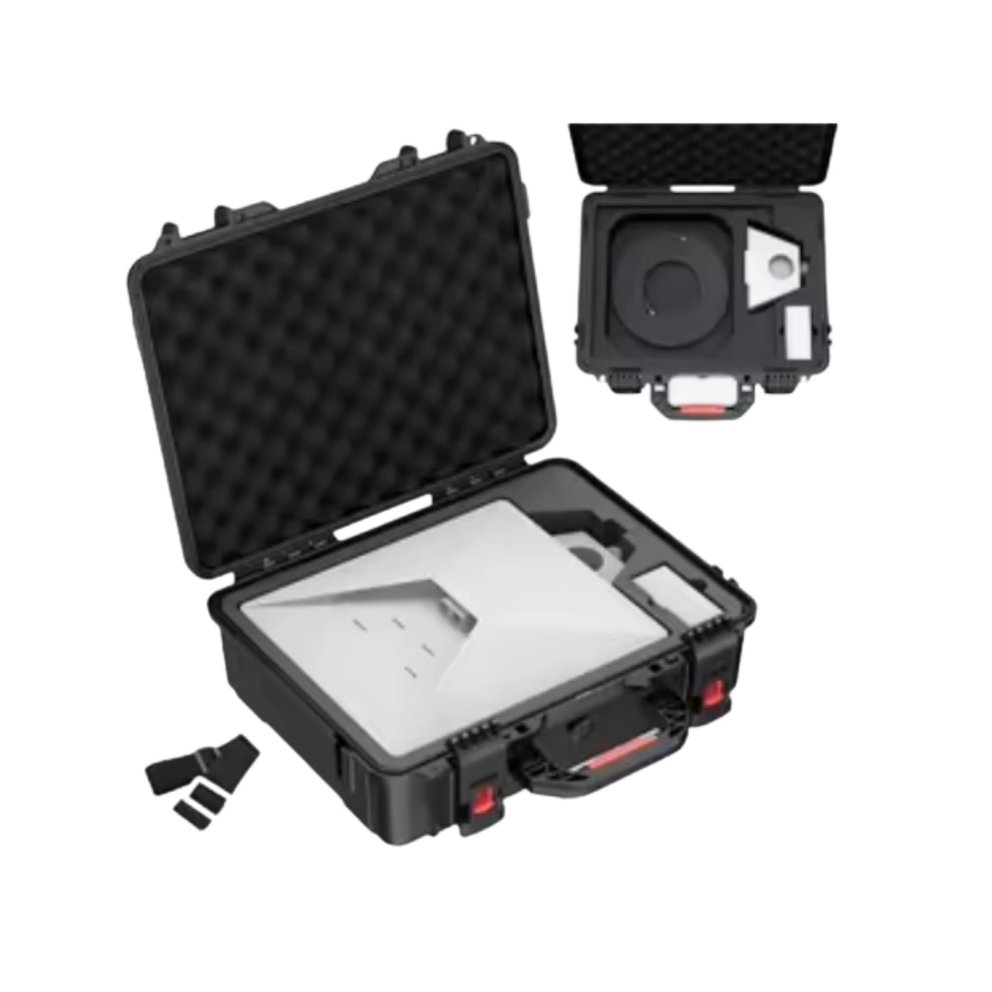 Project Nomad Starlink Mini Hard Case – Weatherproof Protective Case for Starlink V4 Satellite Dish, Modem & Accessories, RV Mount Kit Compatible, Velcro Patch Panel for Camping & Travel, Bag for Star link