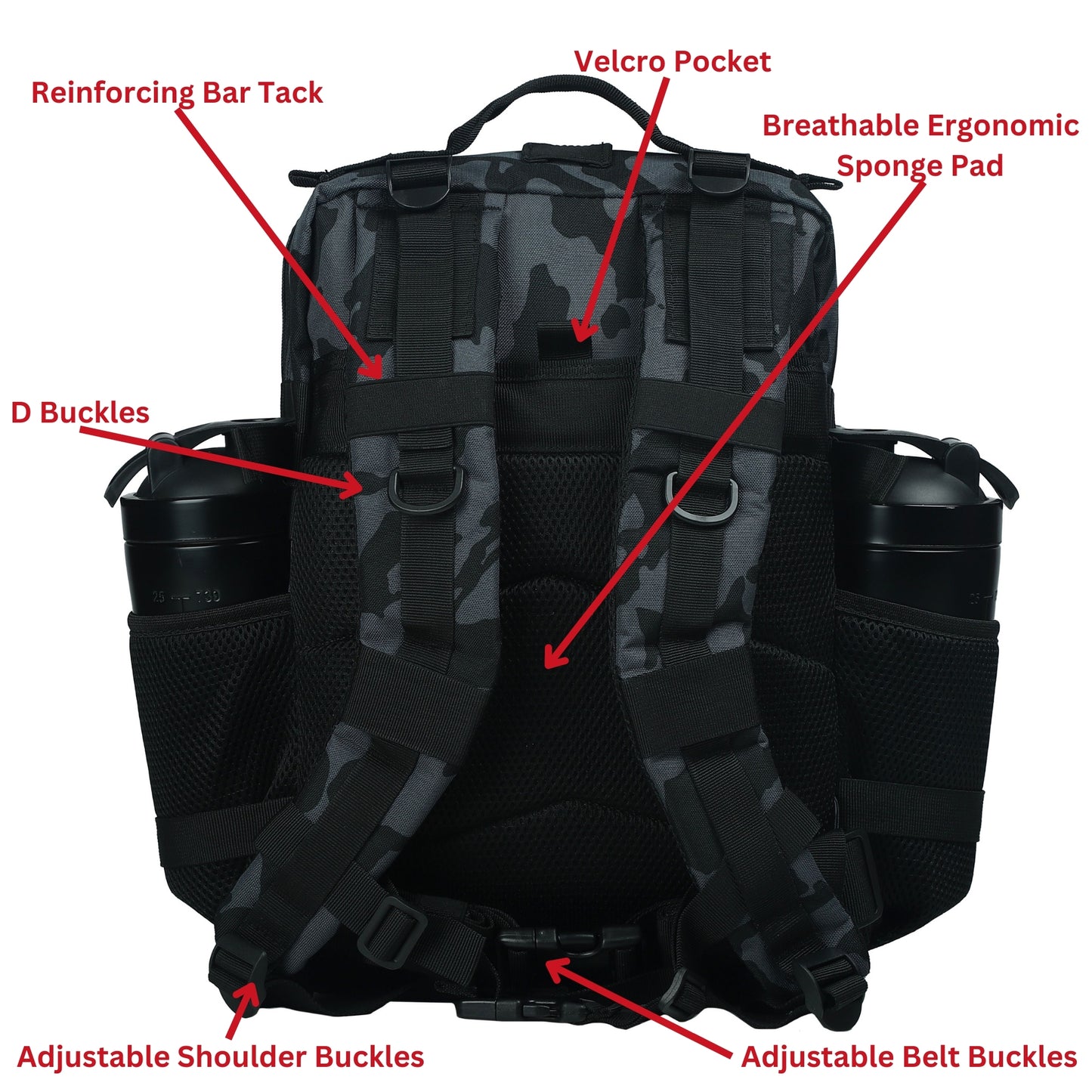 Camo Tactical Backpack (25L)