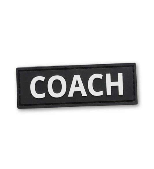 Coach - Trainer Embroidered Hook Velcro Patch 8 x2.5CM