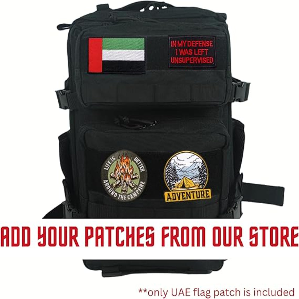 Black Tactical Backpack (25L)