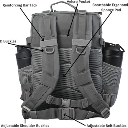 Grey Tactical Backpack (25L)